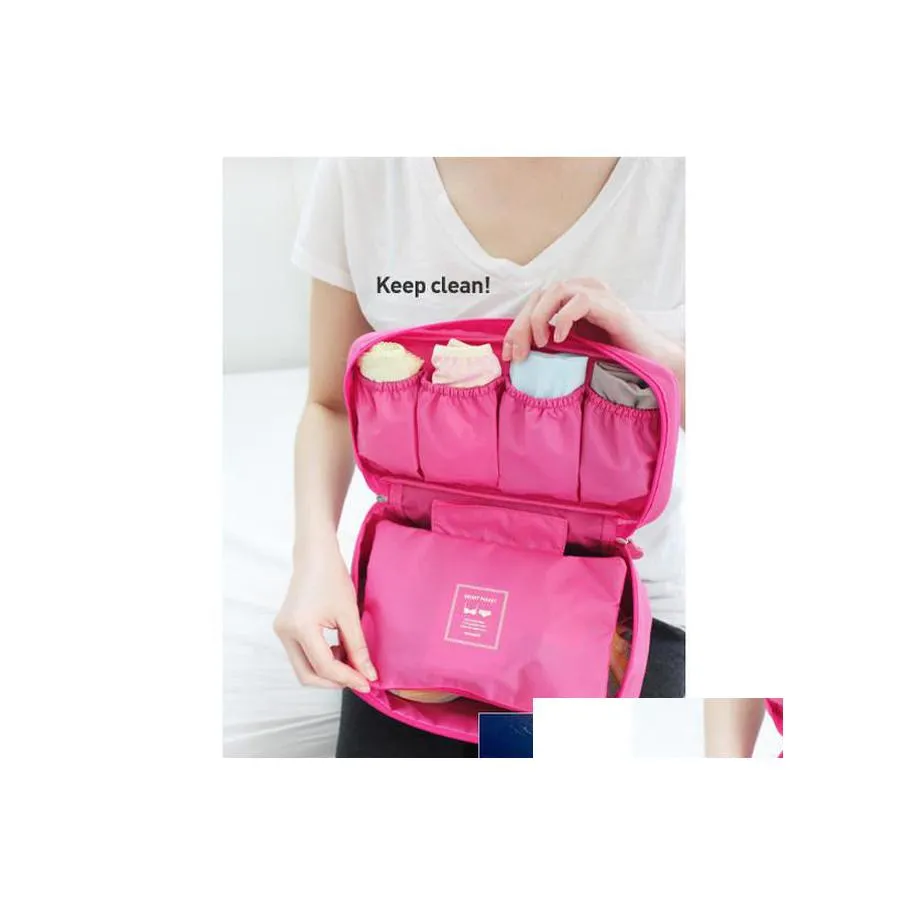 Womens Pink Travel Bag Organizer Bra Underwear Lingerie Storage Pouch For Home And Office From Moham shop 3.63 DHgate.Com