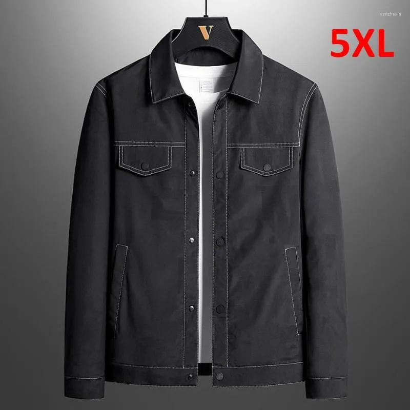 Men's Jackets 2023 Spring Autumn Jacket Men Fashion Casual Print Coat Male Plus Size 5XL Cargo Black Blue