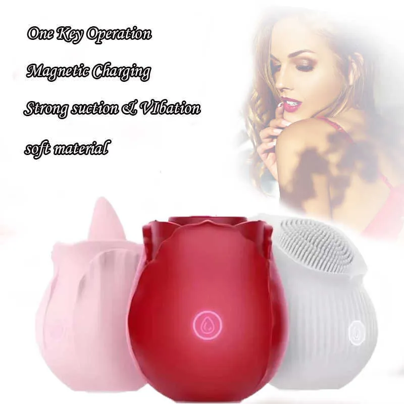 Rosen Vibrator Für Damen G-punkt Und Klitorisstimulation Massage_voghion.com