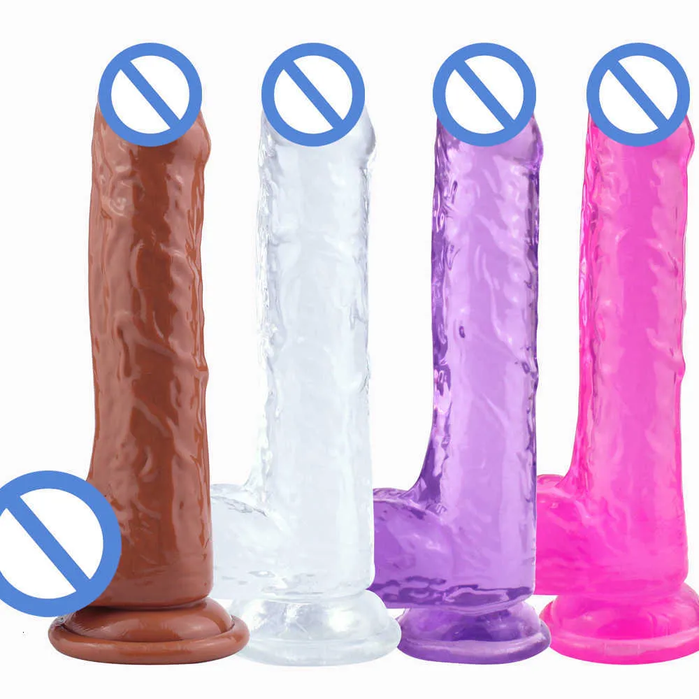 Seks oyuncaklar masaj gerçekçi yapay penis vantuz ile büyük jöle dildos seks oyuncakları kadın erkekler sahte penis anal popo fiş erotik dükkan