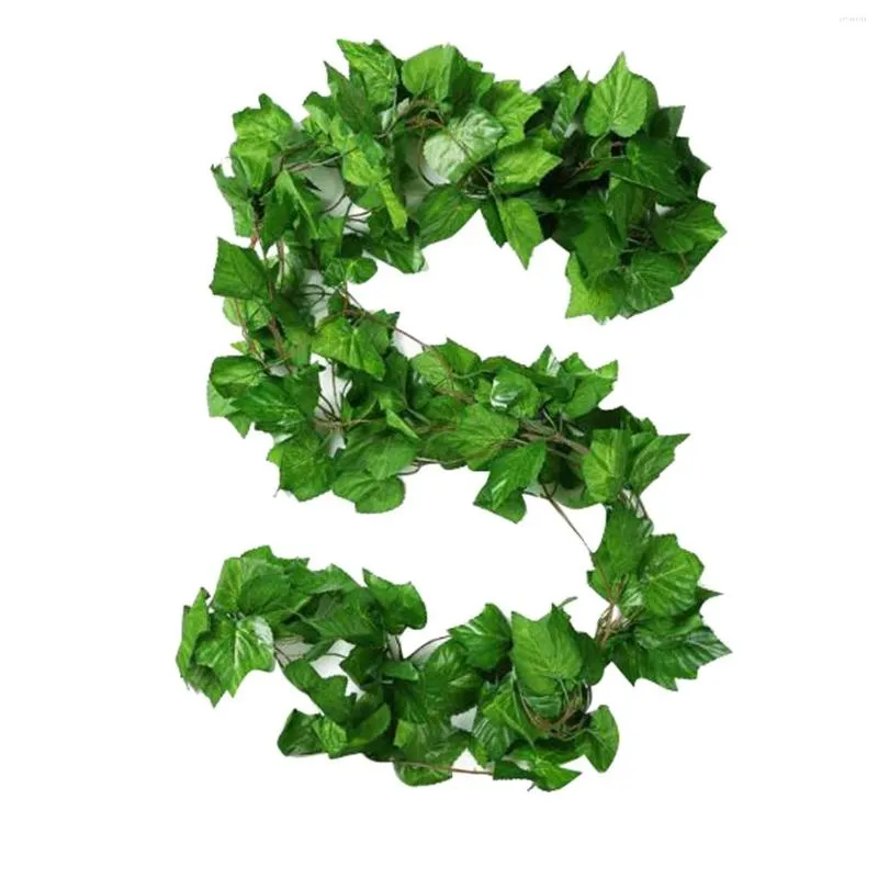 Decorative Flowers Winter Centerpiece Garland 10pcs Artificial Silk Fake Vines Leaves Fortune's Flower