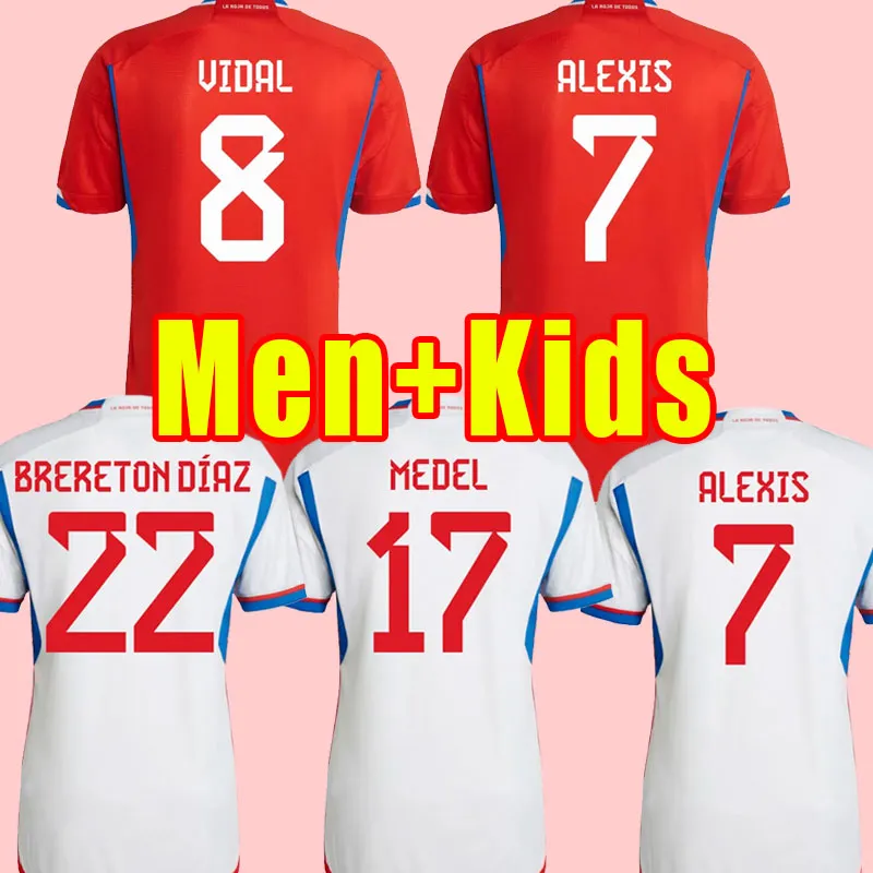 2022 Chile National Team Soccer Jersey Home Kit For Men & Kids