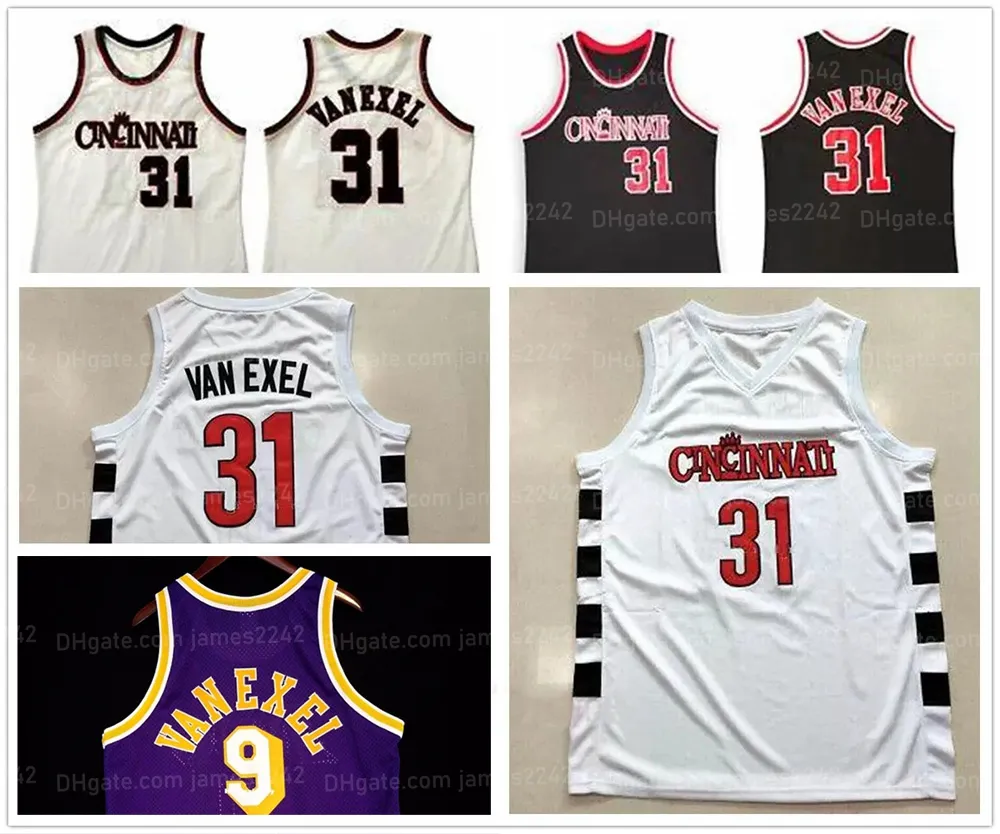 Niestandardowa koszulka do koszykówki #31 Nick Van Exel Cincinati College Jerseys Countback Mens All Ed dowolne imię i rozmiar numeru S-5xl