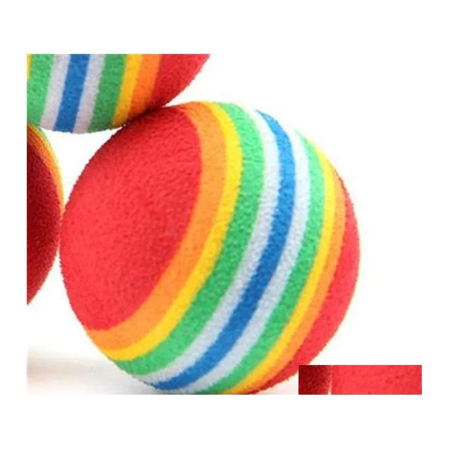 Hondenspeelgoed kauwt diameter huisdierspeelgoed 35 mm interessante en kat super schattige regenboogbal cartoon pluche 186 s2 drop levering home tuin sup otcbm