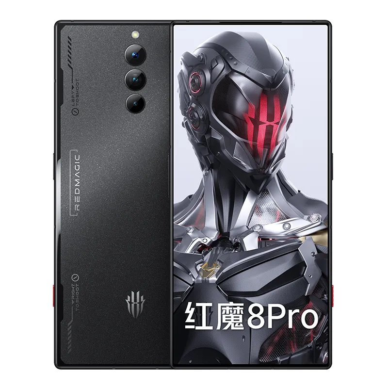 Original Nubia Red Magic 8 Pro 5g Smart Mobile Phone Gaming 12 Go Ram 256 Go Rom Snapdragon 8 Gen2 50MP 6000MAH Android 6.8 "120 Hz Full Screen Empreinte ID Face Téléphone cellulaire