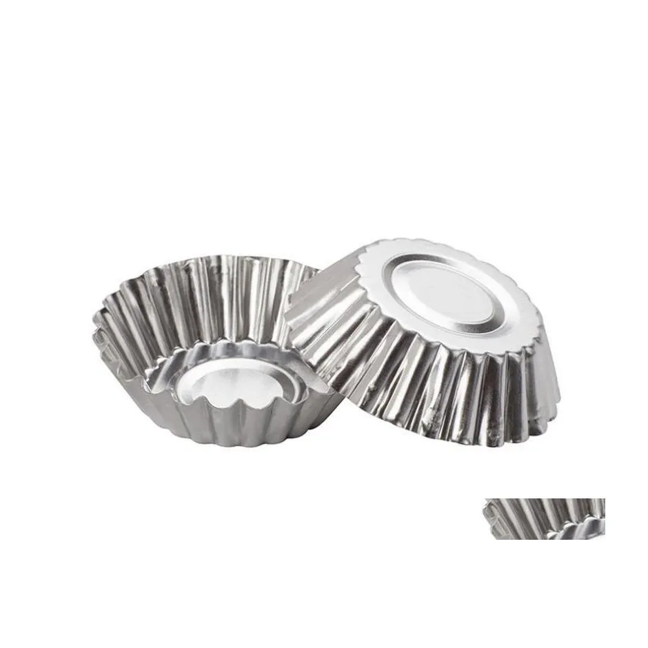 Bakning mögel mini engångsblommor stil aluminium folie cupcake muffin koppar ägg tårta kopp mögel matlagningar snms sn719 droppleverans hom dhfgu