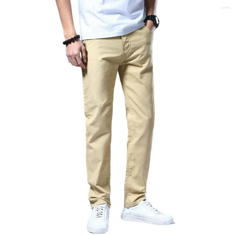 Pantalons pour hommes Élégant Colorfast Doux Hommes Coutures fermes Dress-up