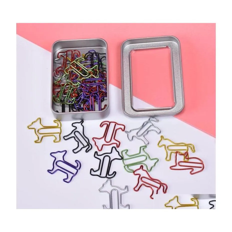 Заявка расходных материалов. Смешанные Miticolor Paper Clips 3 стили милые формы животных офис для вырезок закладок в закладку школьную книжку с надписью Dhi8v