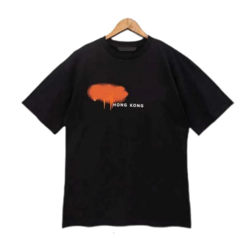 22S Erkek Tshirts T Shirt Palms Palmangel City Tasarımcı Limited Inkjet Grafiti Mektubu Baskı Erkek Kadın Yelkenli Kısa Kollu Gündelik A802