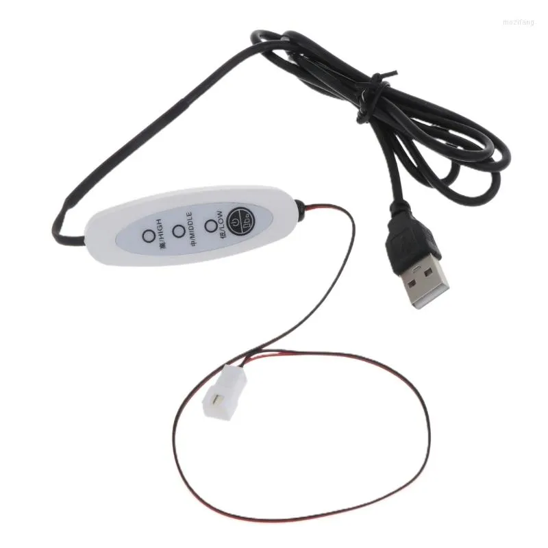 Fan Cable On/off Switch 130cm Speed Control USB To XH2.54 Cooling Controller Extend Cord 3 Speeds