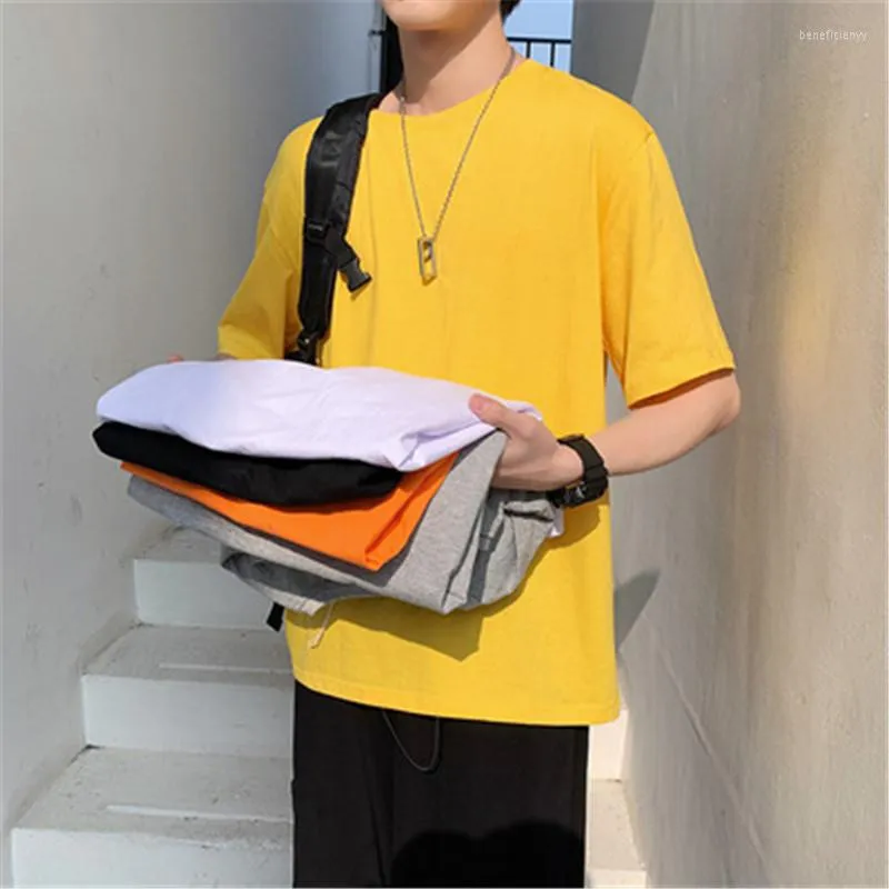 T-shirt da uomo 2023 Camicia tinta unita da uomo 16 T-shirt da uomo in cotone Estate Skateboard Tee Boy Tshirt Top Abbigliamento oversize