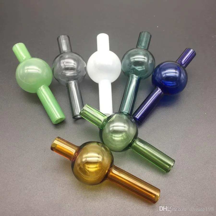 VENTE EN GROS Verre universel coloré Bubber Ball Style Verre Carb Cap pour la plupart des bangers à quartz à bol plat Coloré pour les conduites d'eau chez mr dabs