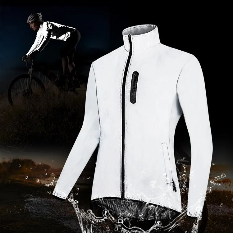 Jaquetas de corrida Ciclismo Night Night Running Safety Men andando à prova d'água Ciclo respirável à prova d'água MTB Road Bike Jersey