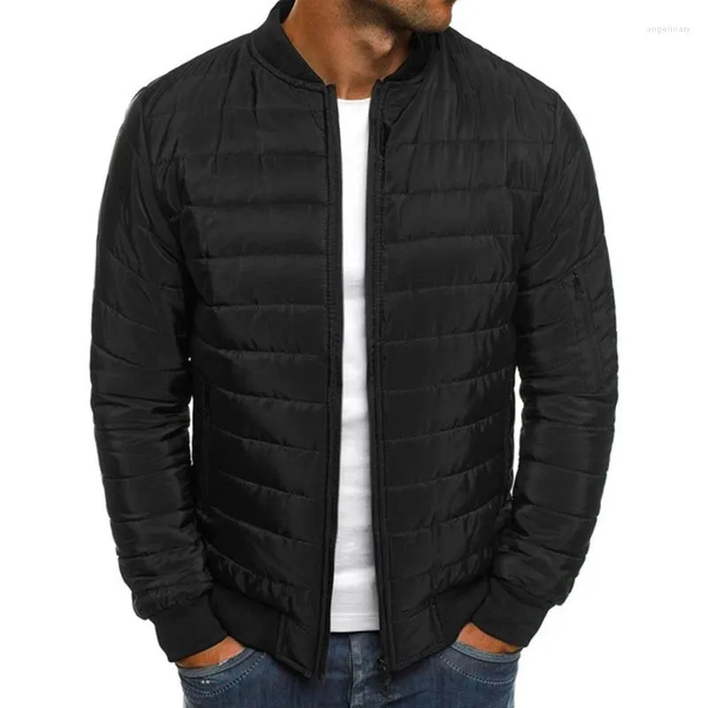 Herrjackor zogga mens vinterrockar 6 färger plus size s-3xl män mode hösten puffer jacka kappa bomullsupptagen varma kläder parka