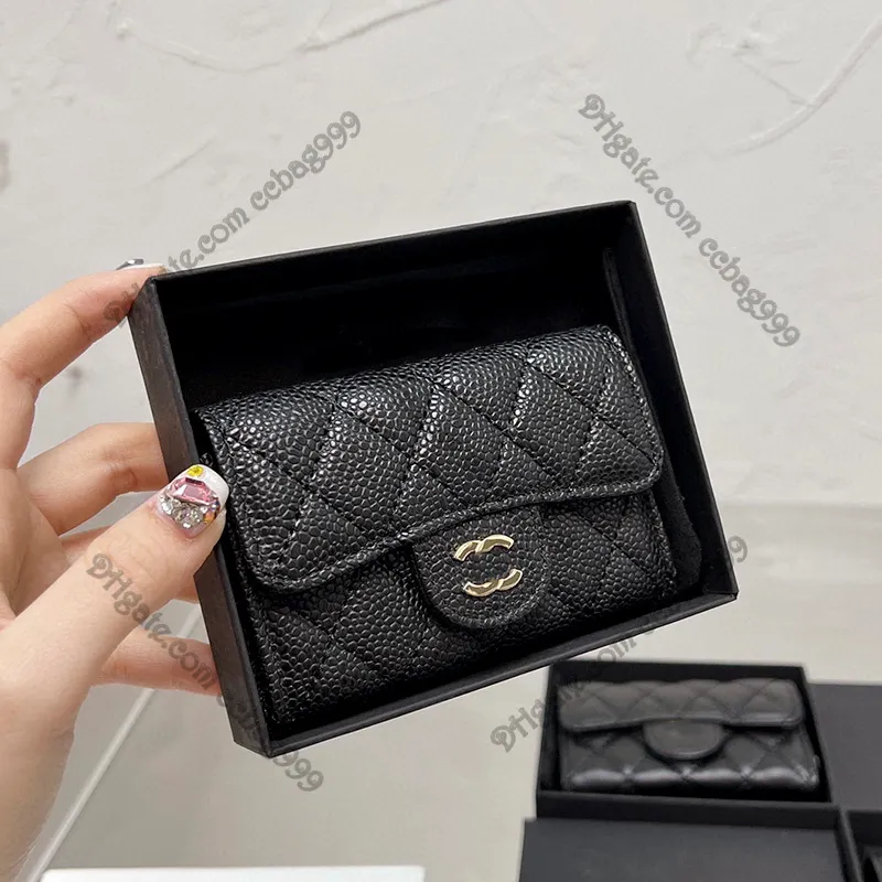 CC Brand Wallets Mini Lambskin Caviar Designer Flap Purses Shiny Pearly Grained  Calfskin Quilted Classic Card Holder Gold Silver M315l From Tybgt, $38.03