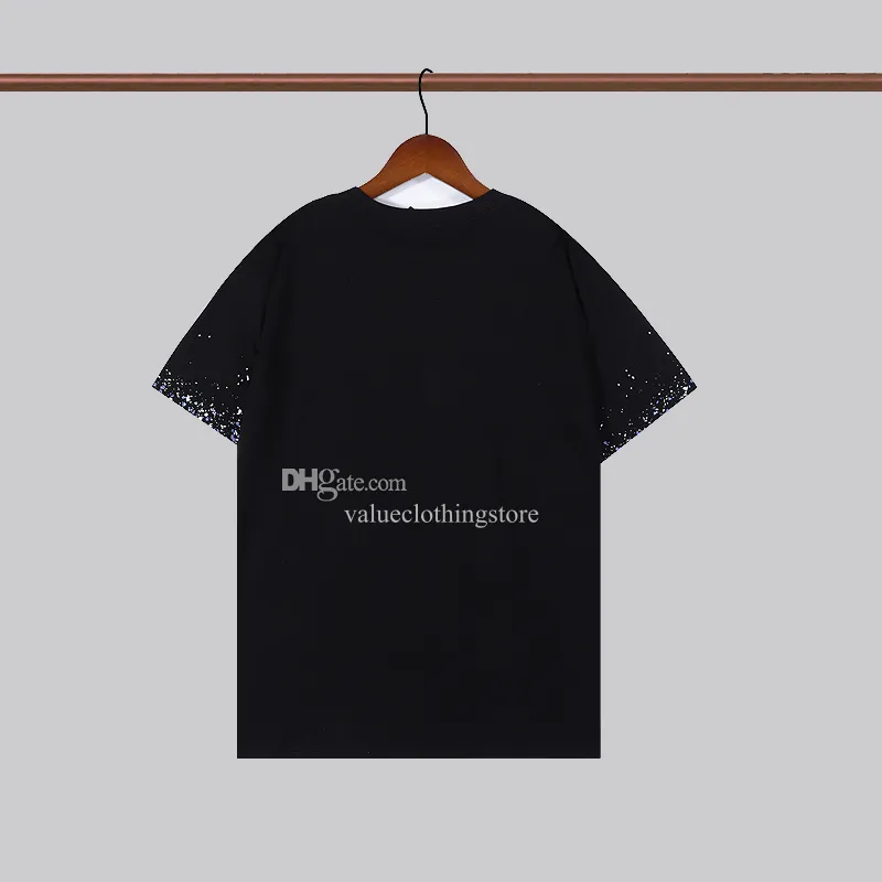 T-shirt bleu à manches courtes décontracté pour homme en grande