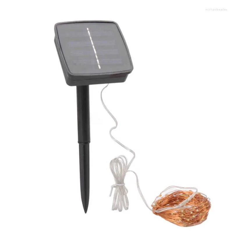 Strings Luzes de corda com fio solar de energia solar economia de energia LED IP44 Bateria recarregável à prova d'água à prova de calor para