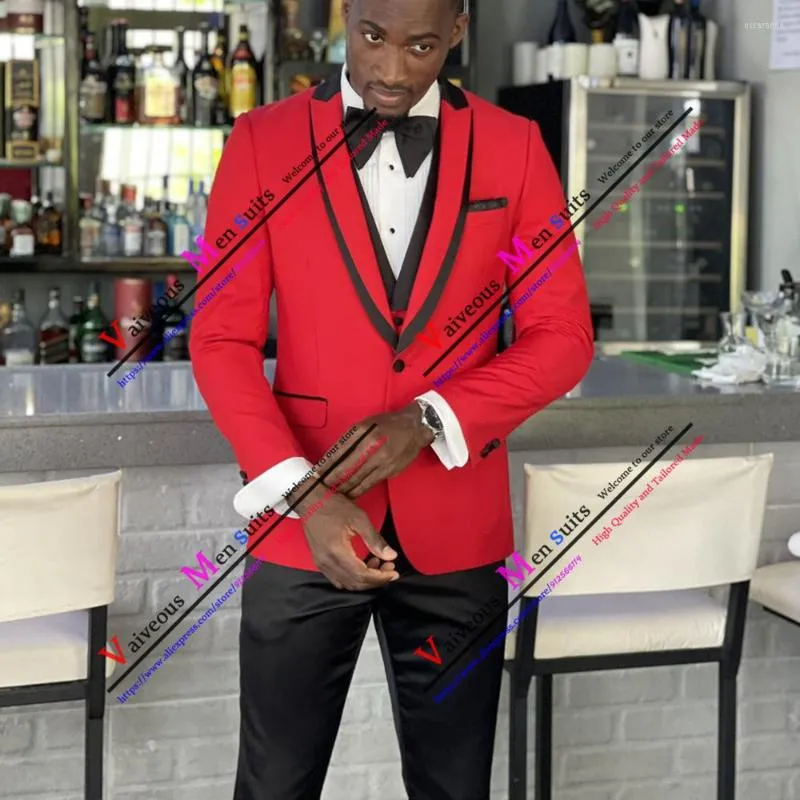 All black suit with red bow shop tie prom
