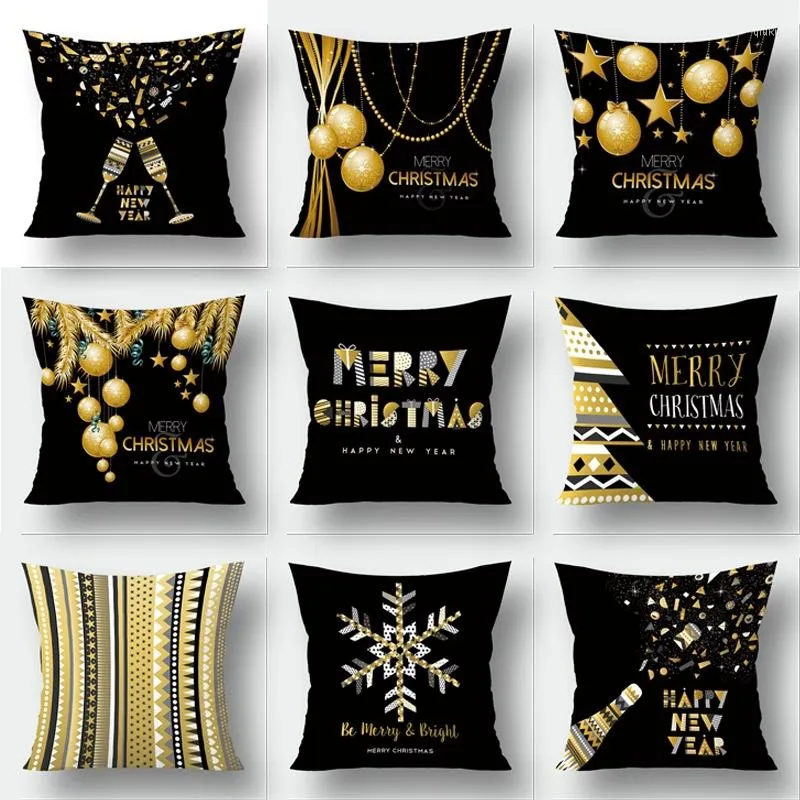 Pillow ! Black Christmas Nordic Fresh Simple Pillowcase Car Cover Sofa Case