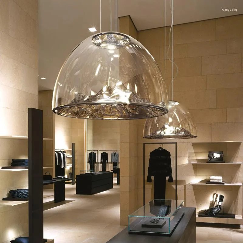 Lustres Nordic Crystal Glass Ball Suspension Lustre Éclairage Cocina Accesorio Lustres Lamparas De Techo Colgante Moderna
