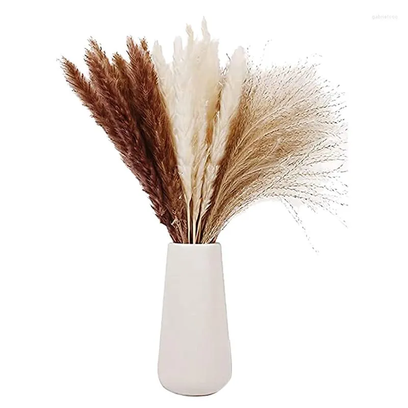 Decorative Flowers Natural Dried Pampas Grass Reed Fluffy Tails Wheat Wedding Home Boho Decor Gift Flower Arrangement