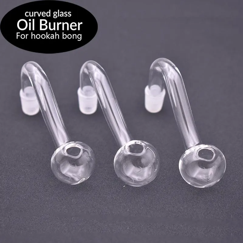 Hurtownia Hoidahs adapter rura palenia grube Pyrex Glass Burner Rurnik 10 mm męskie szklane miski olejowe do zestawów olejowych Akcesoria