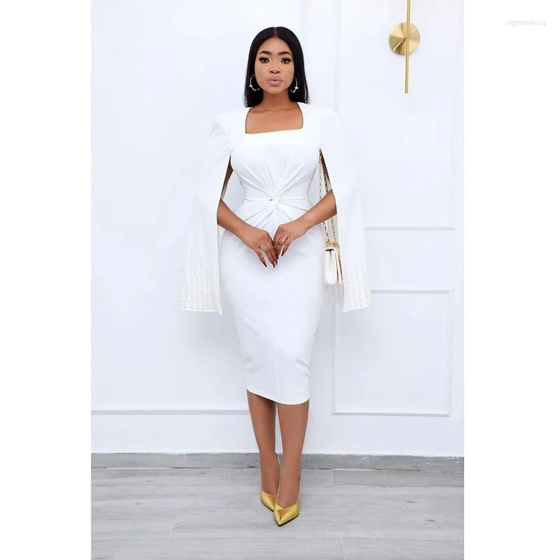 Casual Dresses Spring Winter Sexy Evening Dress Beaded Cloak Long Sleeve Nightclub Party For Women Gothic Clothes Wholesale