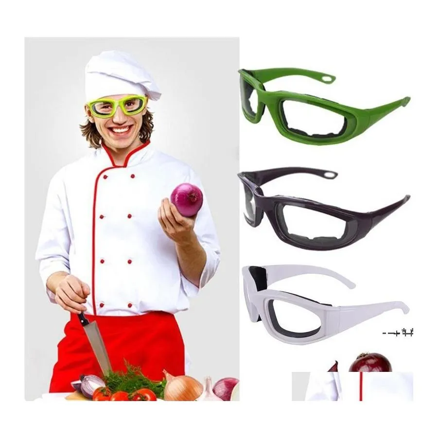 Fruits Légumes Outils Cuisine Oignon Lunettes Tear Slicing Cutting Chop Hachage Accessoires Lunettes de protection des yeux Gafas Rrb12985 Dr Otu3C