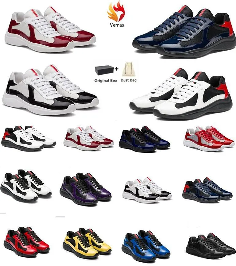 Sport-élégant hommes Americas Cup hommes chaussures tissus techniques tissu technique hommes baskets marche bas haut célèbre marque confort formateurs EU38-46