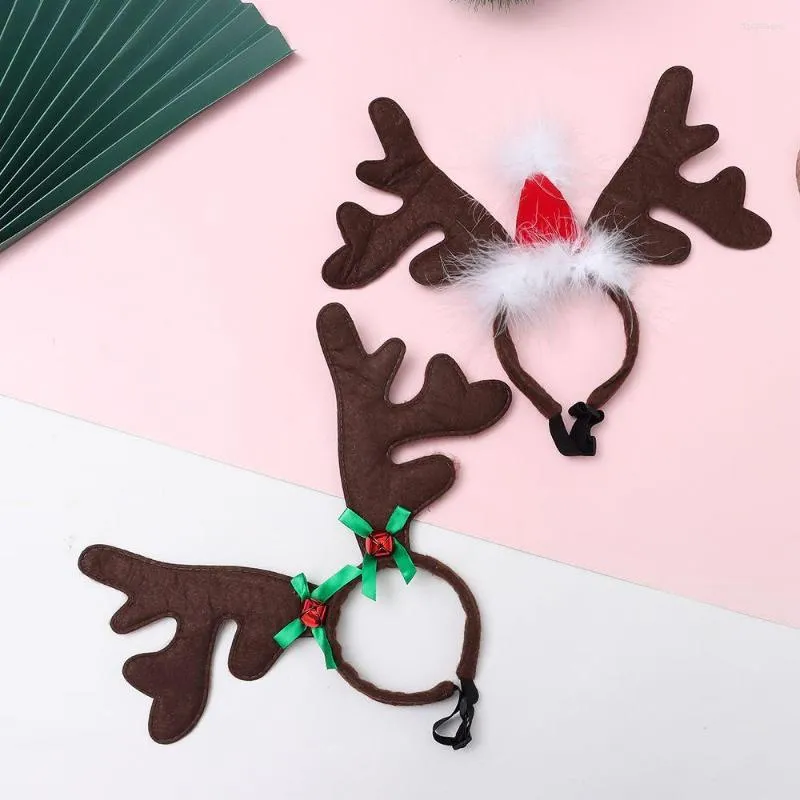 Hondenkleding Puppy Festival Accessoires Party Up Product Kerstmis Hoofdband Cosplay Cosplay Kostuum Deer Hoornhoed