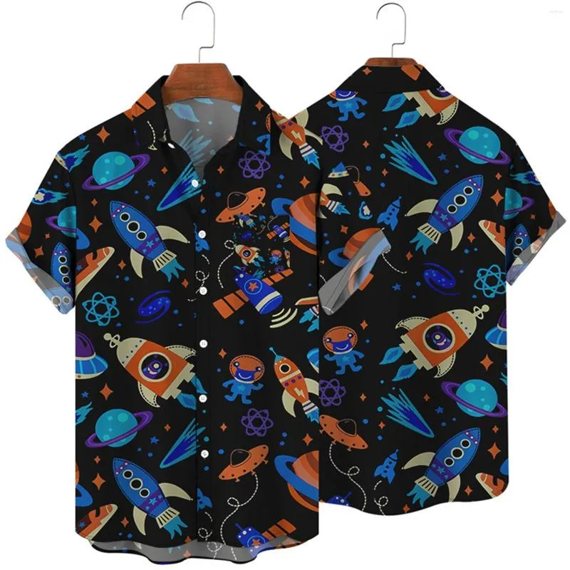 Męskie koszule Różowe hawajskie koszuli mężczyźni Chemise Homme 2023 Summer Short Sleeve Beach Aloha Button Up Mężczyzna xxl