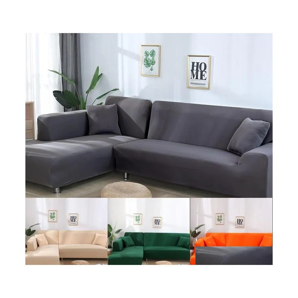 Pokrywa krzesła podwójna sofa 145185 cm do salonu kanapa elastyczna sofy narożne w kształcie litery L