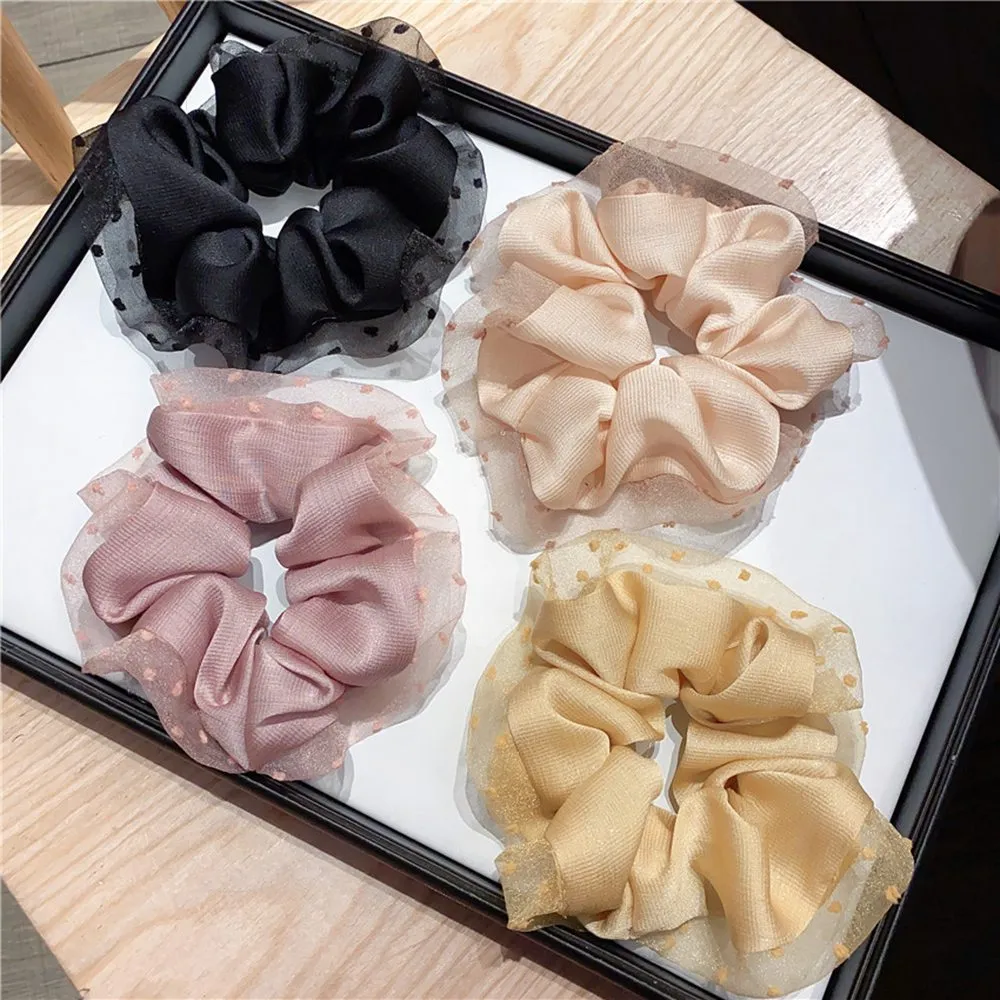 Nieuwe massief kleur corduroy streep lint haar scrunchie elastische haren banden Koreaanse haaraccessoires voor vrouwen meisjes paardenstaart hoofddeksel 1397