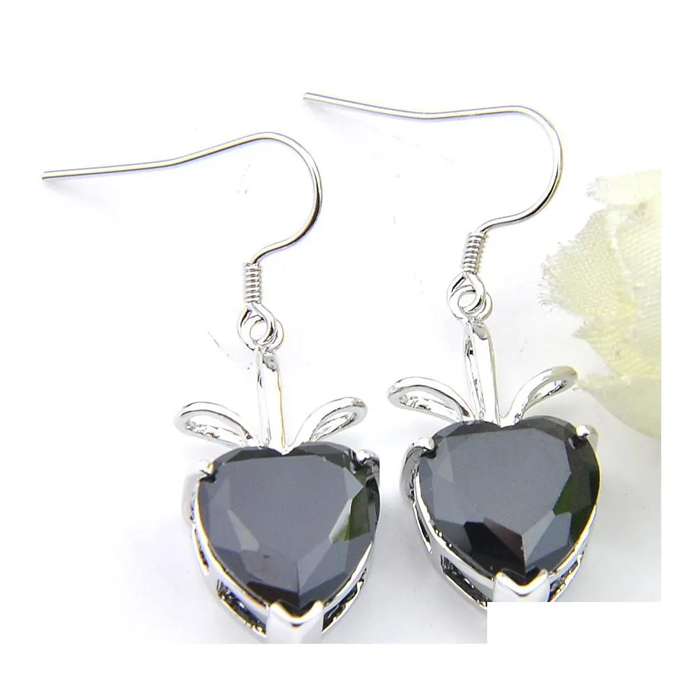 Dangle Chandelier Luckyshine 925 Sier Black Onyx 10 mm Cut For Women Wedding Earring Australia Indie Indie Hol Dhlhn