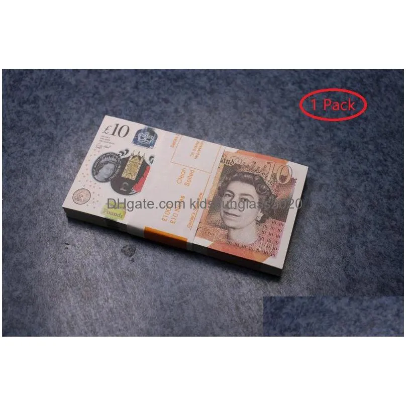 Novel Games Play Paper Printed Money Toys UK Pounds GBP British 50 Commemorative Prop Toy for Kids Christmas Gifts eller Video Film D DHXU0A9AR