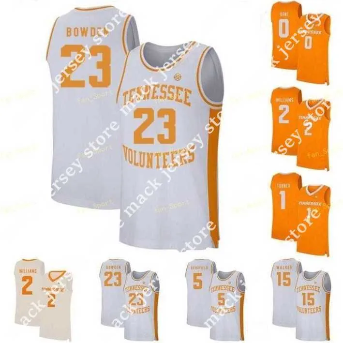 Basquete NIK1 NCAA Tennessee Voluntários Jersey de basquete 24 Lucas Campbell 3 Drew PenBer 32 D.J. Burns 33 Zach Kent Brock Jancek Custom