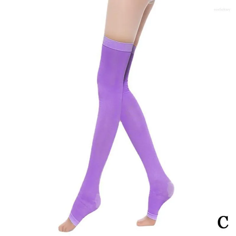 Stylish Knee High Compression Pink Knee High Socks With Open Toe, Varicose  Veins, Brace Wrap, And Shaping For Women And Men From Noellolitary, $37.29