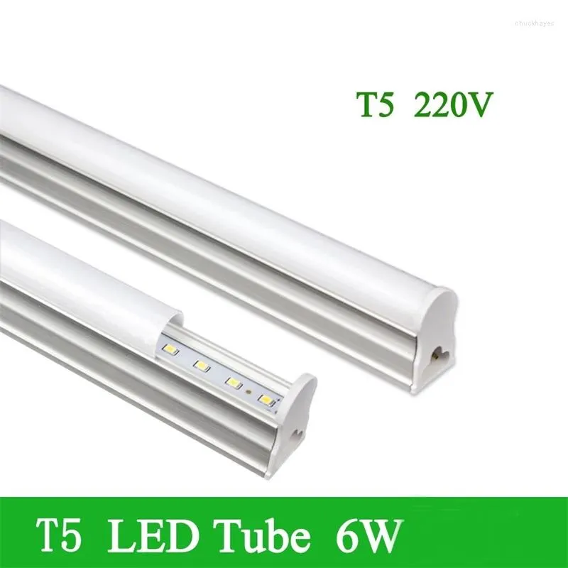 6W T5 Tube Lamp Bulb Integrated PVC Plastic Fluorescent Light Fittings