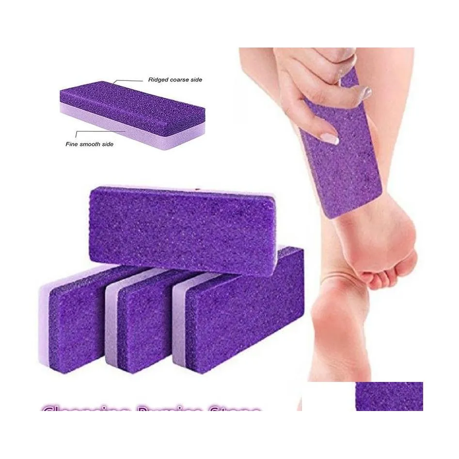 Tratamento do pé Limpeza Pumice Pedra Esfoliendo Cuidados de Saúde Skin Skin Callus Removedor de Remover Ferramentas de Pedicure Drop Entrega de beleza DHWF0