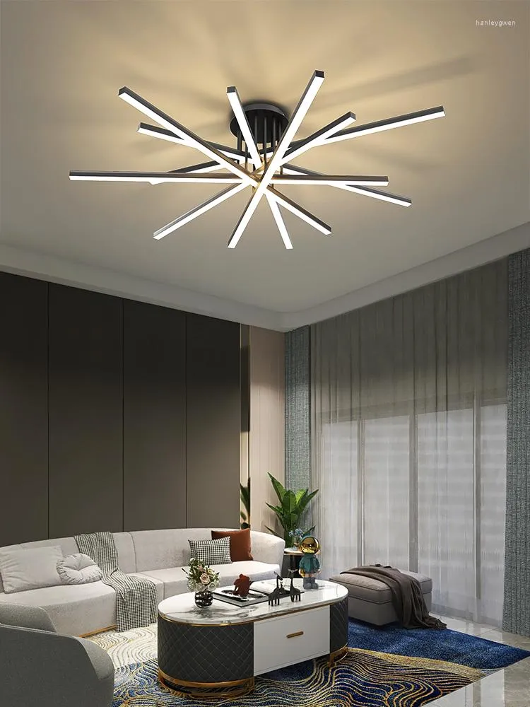 Ceiling Lights Style Living Room Lamp Modern Minimalist Atmosphere Designer Nordic Creative Ring Restaurant Bedroom