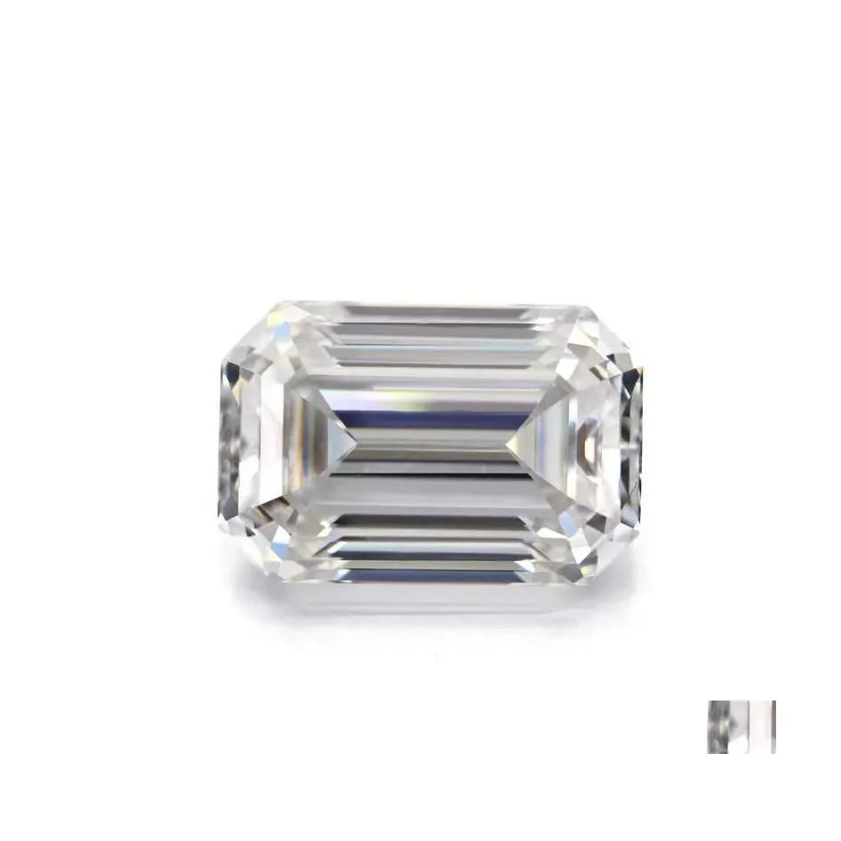 기타 실제 0.25ct D 컬러 VVS1 에메랄드 컷 Moissanite Loose Stone Pass 다이아몬드 그라 합성 DIY 보석을 만들어 기타 다른 DHKGN