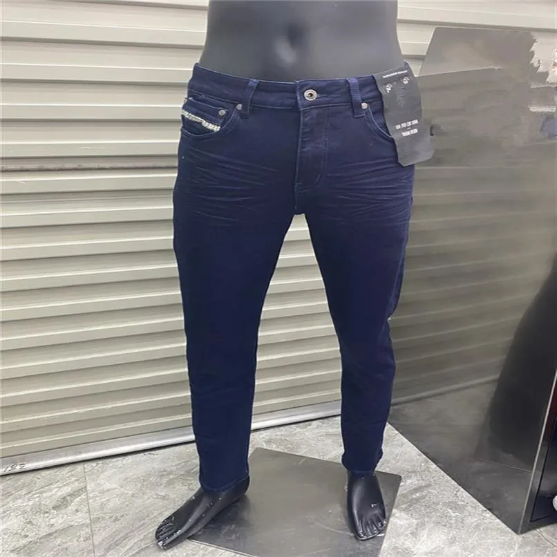 Новый дизайн Mens Jeans Design Designer Slim-Leg Jeans Patch Patch Style Style Hole Fashion Mens Jeans Biker Case Mens Mens Hip Hop Pants 2275H