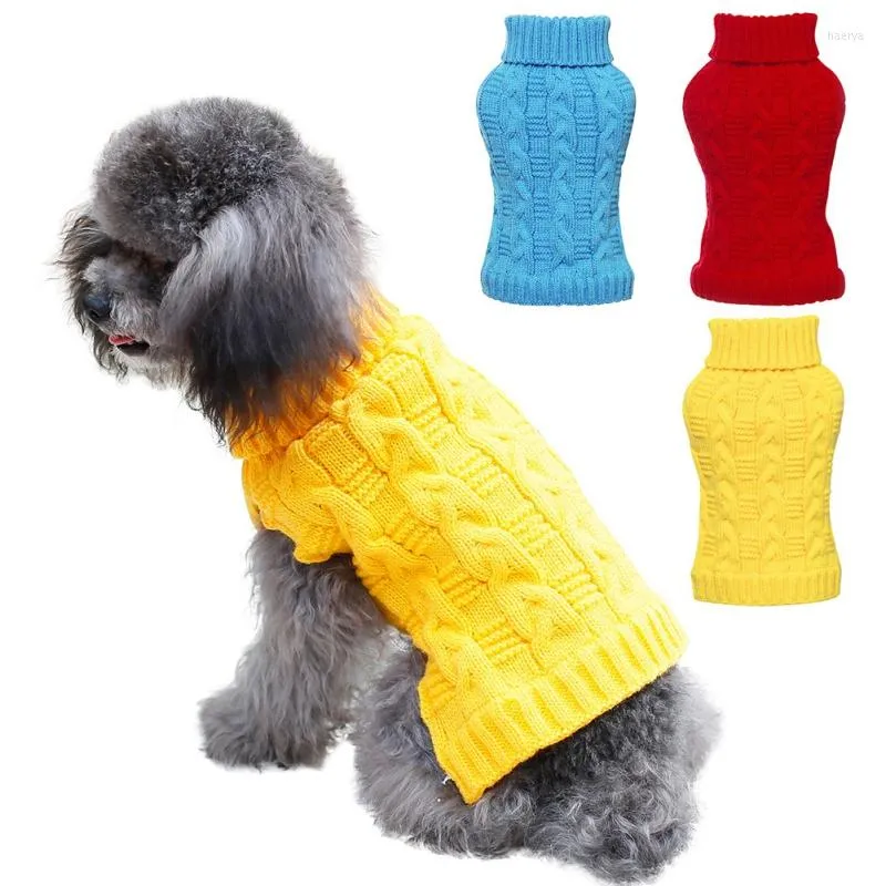 Hundekleidung Haustier Pullover Winterkleidung Jacke für kleine Hunde warmer Pullovermantel -Outfit Katzen weich gestrickt