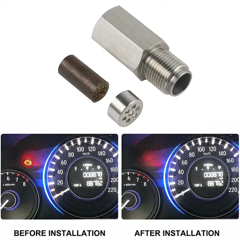 Mini Catalytic O2 Sensor Spacer Lambda Converter With Oxygen Extension