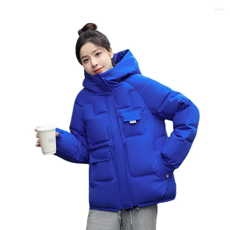 Women's Trench Coats Women's Hooded Jacket Winter Sweet Ladies Thickened Cotton Padded Oversized Parka Coat For Women M-3XL