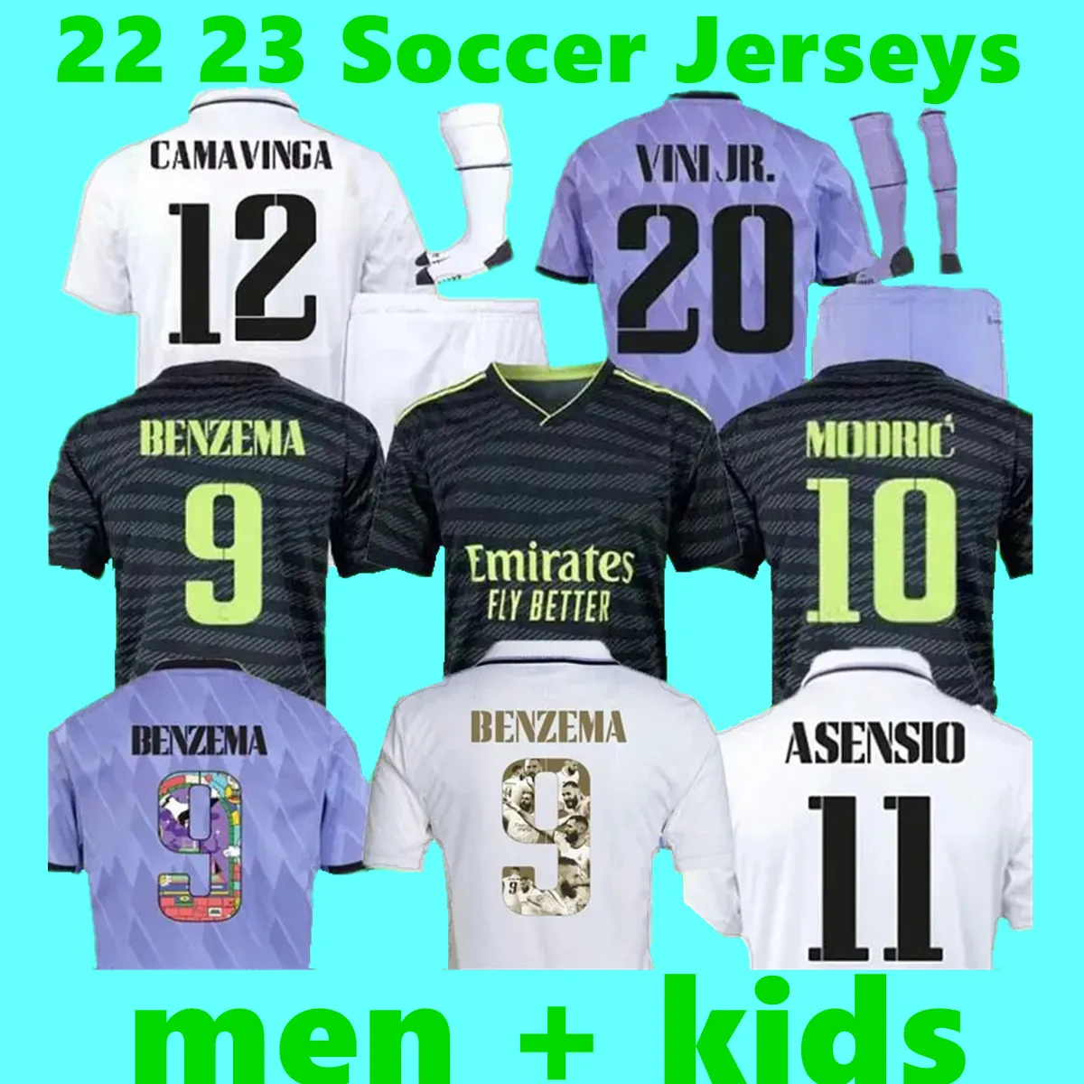 22 23 Benzema Ballon DOr Soccer Jerseys Gold Special Edition 2022 2023