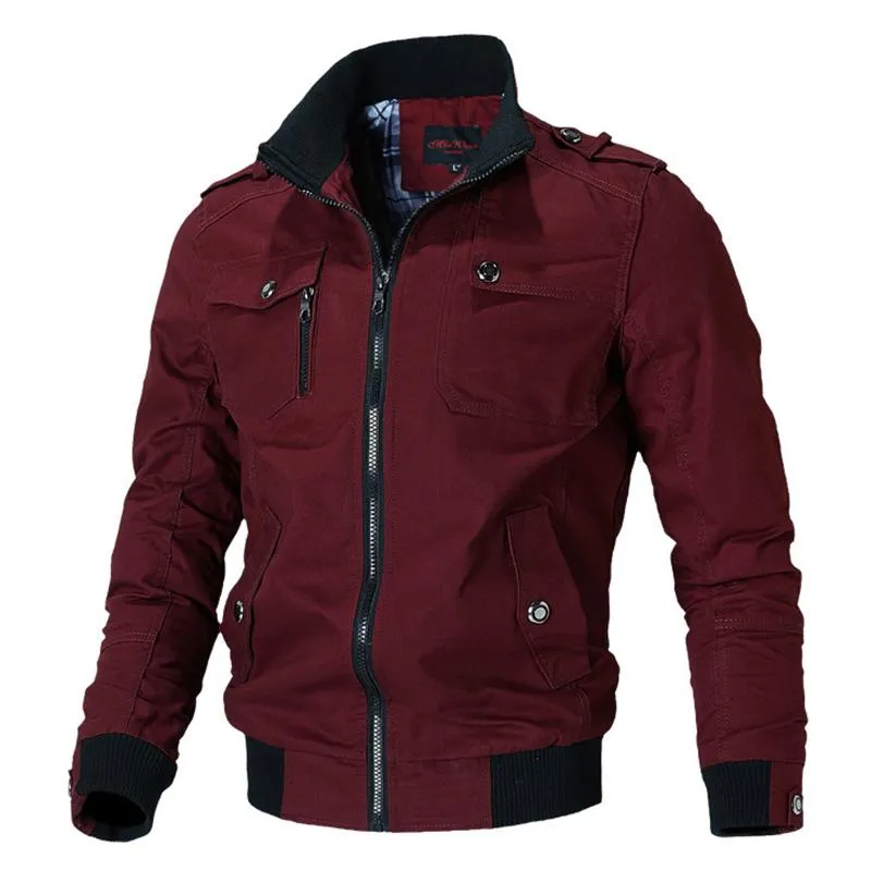 Herrenjacken Männer Casual Anzugjacke Wind 2023 Frühling Herbst Stand Outwear Fino Herren Militär