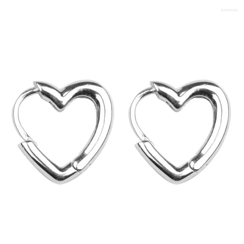 Hoopörhängen Kawiia 925 Sterling Silver Luxury Fashion Jewelry Söt hjärtformad för kvinnor Arets de Mujer