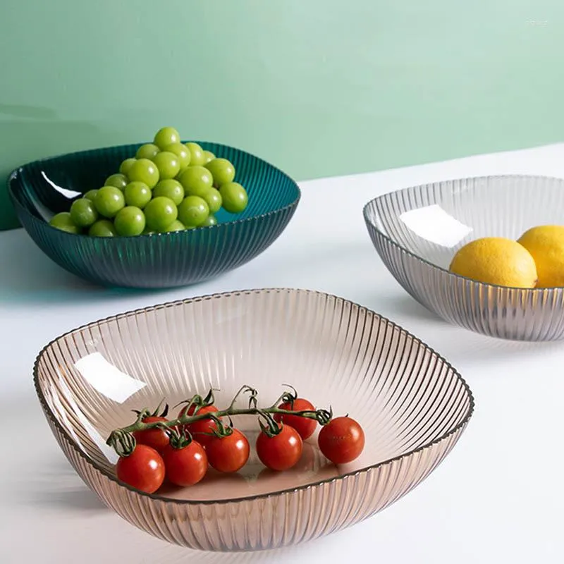 Plates 1Pcs Fruit Tray Multipurpose Large Capacity Container Snack Receptacle Salad Bowl Japanese Style For Household