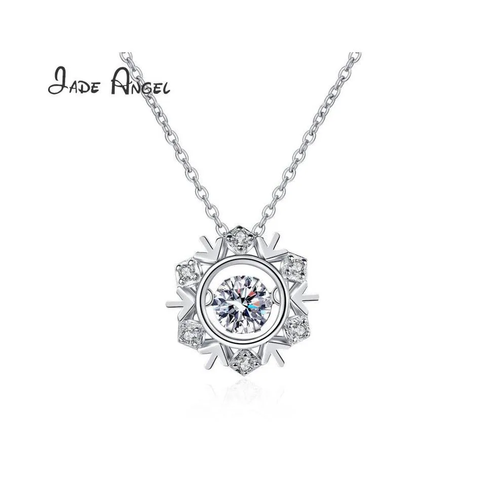 Chains Angel 925 Sterling Sier Moissanite Star Pendant Necklace Hollow Double Layers Hexagram For Womenchains Drop Delivery Jewelry Dhvhl